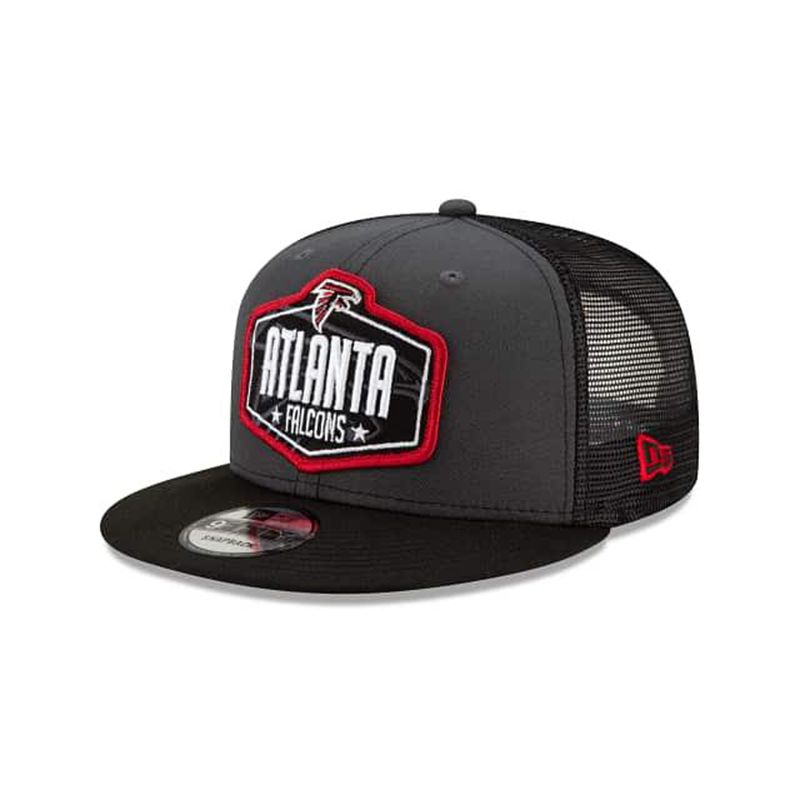 NFL Atlanta Falcons Draft 9Fifty Snapback (ZRO2396) - Grey New Era Caps